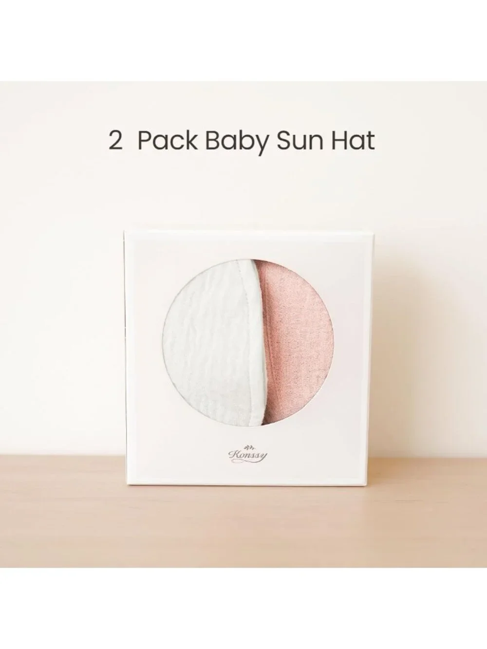 2 Pack Baby Sun Hat UPF 50+ | Muslin Bucket Hats for Summer Beach Fun